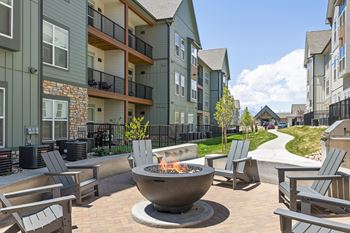 Upland flats apartments fire pit